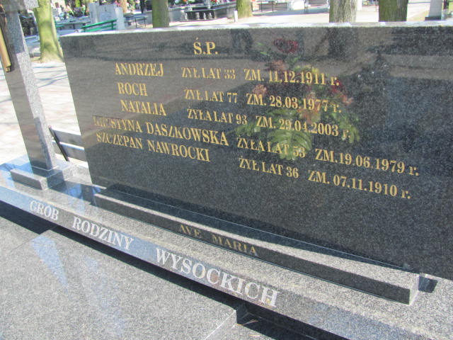 Natalia Wysocka 1910 Konin Łężyn - Grobonet - Wyszukiwarka osób pochowanych
