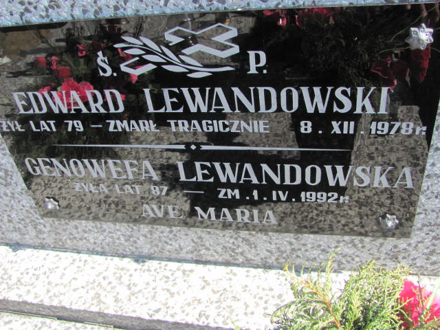 Genowefa Lewandowska 1905 Konin Łężyn - Grobonet - Wyszukiwarka osób pochowanych