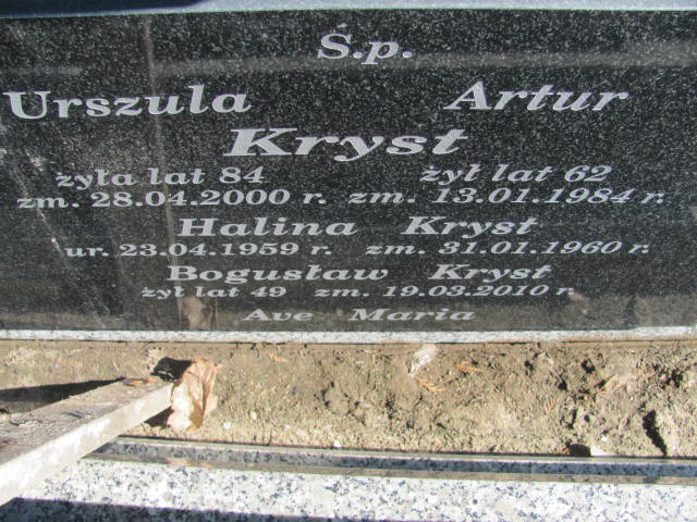 Urszula Kryst 1916 Konin Łężyn - Grobonet - Wyszukiwarka osób pochowanych