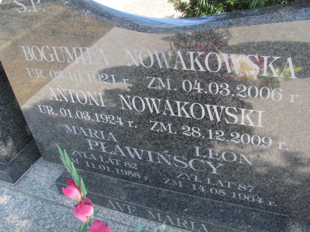 Antoni Nowakowski 1924 Konin Łężyn - Grobonet - Wyszukiwarka osób pochowanych
