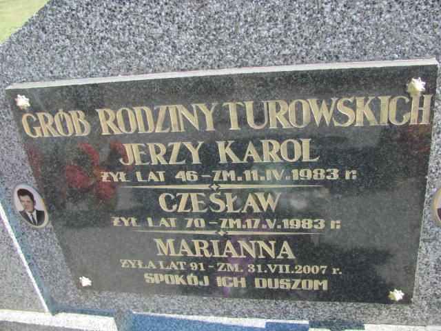 Czesław Turowski 1913 Konin Łężyn - Grobonet - Wyszukiwarka osób pochowanych