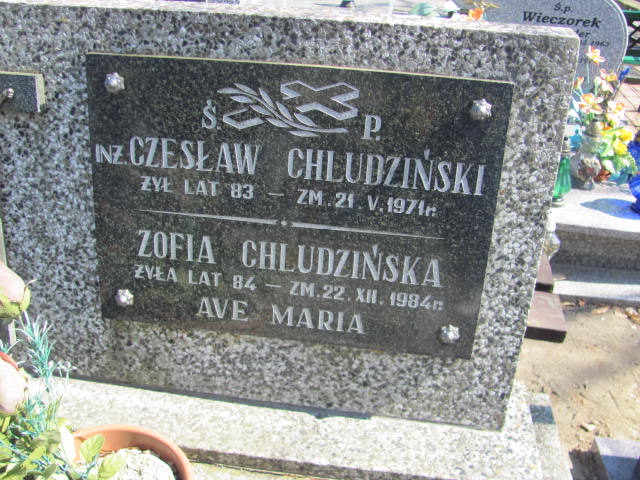 Czesław Karol Chludziński 1888 Konin Łężyn - Grobonet - Wyszukiwarka osób pochowanych