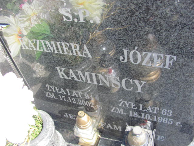 Kazimiera Kamińska 1908 Konin Łężyn - Grobonet - Wyszukiwarka osób pochowanych