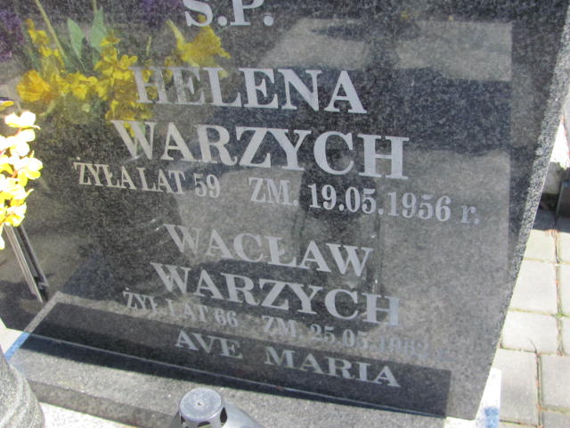 Wacław Warzych 1896 Konin Łężyn - Grobonet - Wyszukiwarka osób pochowanych