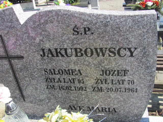 Józef Jakubowski 1894 Konin Łężyn - Grobonet - Wyszukiwarka osób pochowanych