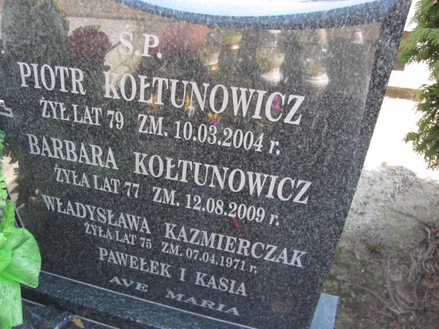 Paweł Kołtunowicz 1960 Konin Łężyn - Grobonet - Wyszukiwarka osób pochowanych