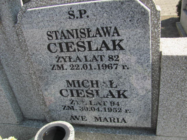 Michał Cieślak Konin Łężyn - Grobonet - Wyszukiwarka osób pochowanych