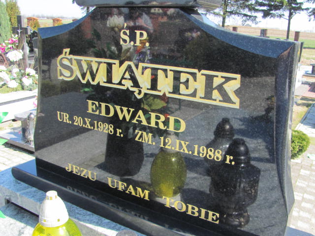 Edward Świątek 1928 Konin Łężyn - Grobonet - Wyszukiwarka osób pochowanych
