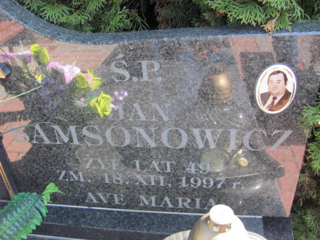 Jan Samsonowicz 1948 Konin Łężyn - Grobonet - Wyszukiwarka osób pochowanych