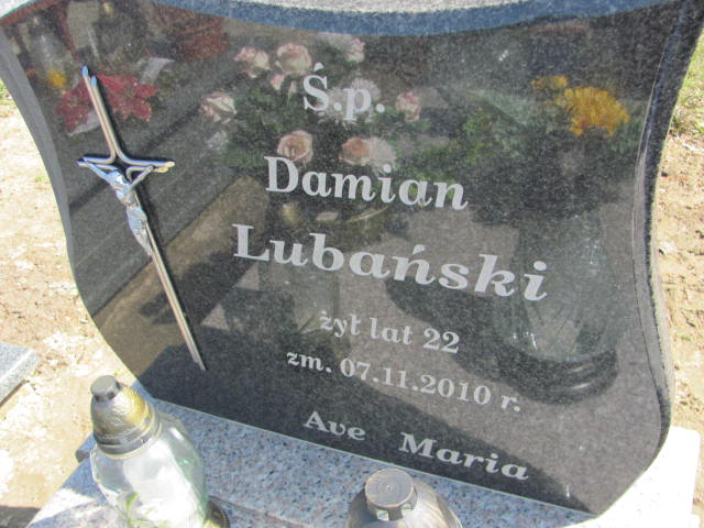 Damian Lubański 1988 Konin Łężyn - Grobonet - Wyszukiwarka osób pochowanych